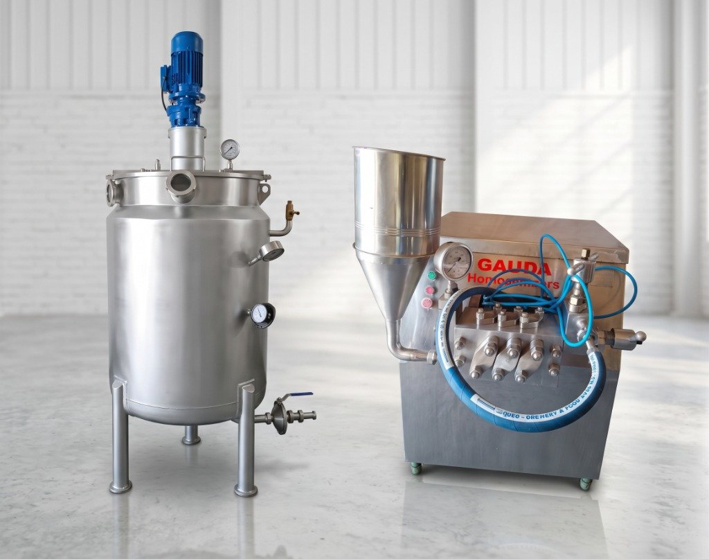 High Pressure Homogenizer and Jacketed Processing Vessel - Improva Herbal Products