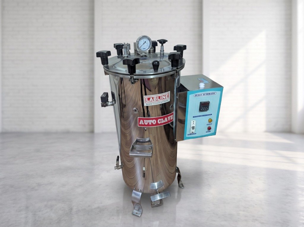 Fully Automatic Stainless Steel Vertical Autoclave Sterilizer - Improva Herbal Products