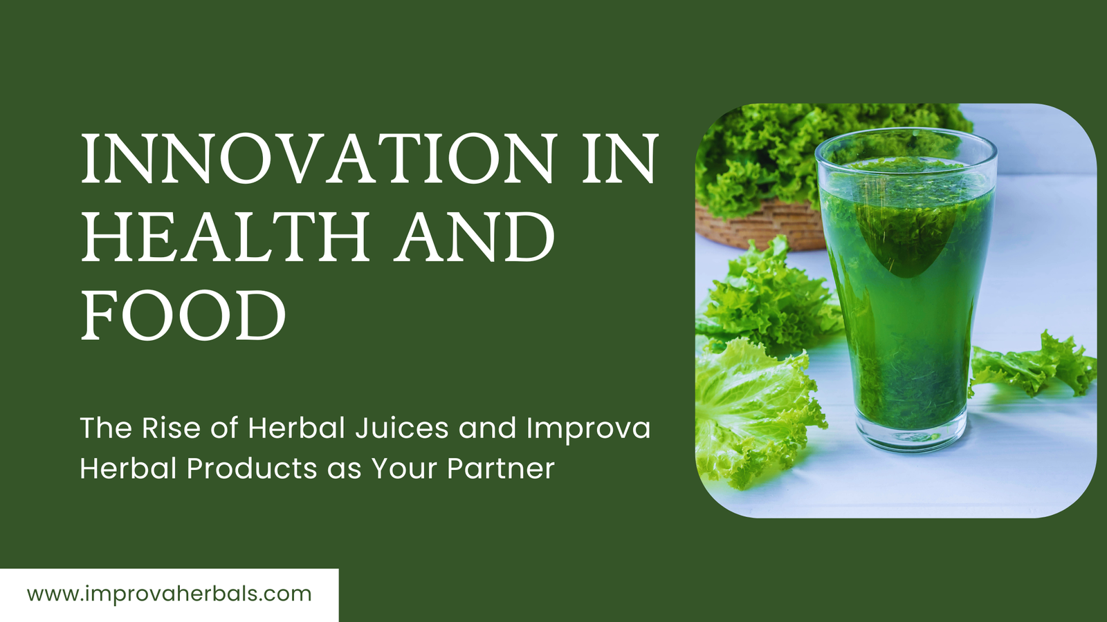 Innovation in Health and Food